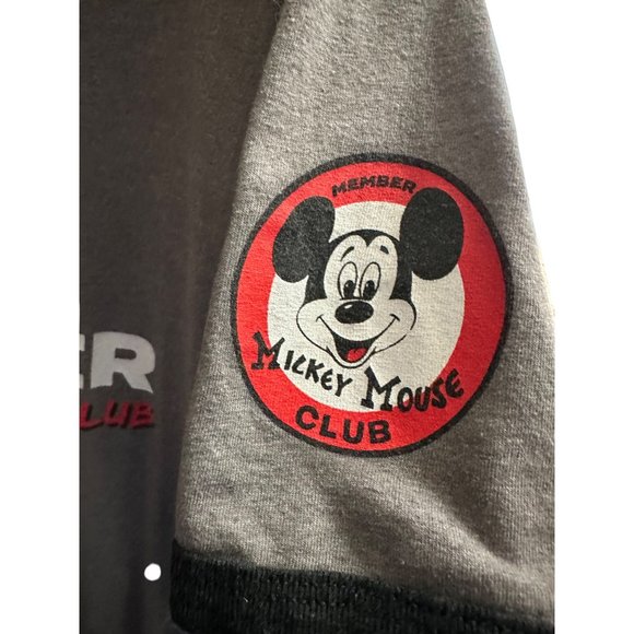 Disney size XL cotton blend gray Mickey Mouse Club Member t-shirt - Picture 3 of 7